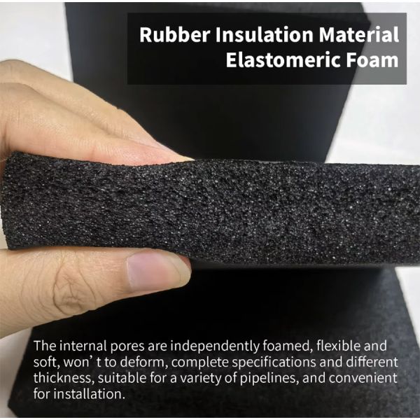 B1 B2 Insulation Rubber Foam Sheet Rolls Pipe For Cooling Equipment Suound Proof