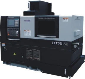 DT38-5 Double Spindle 5 Axis Swiss CNC Lathe with Fanuc System and Internal Oil Cooling Electric Spindle for 38mm Max Processing Diameter