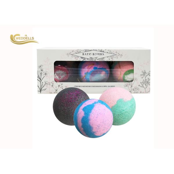 Moisturize Skin Bath Bomb Gift Sets 6.5cm Diameter Size For Beautiful Box Gift