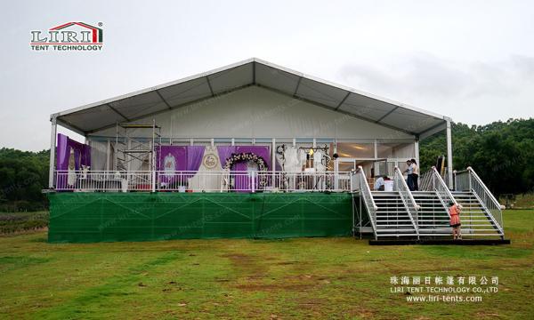 Barracas exteriores brancas da cerimônia da barraca do dossel/de casamento máscara de Sun para o evento luxuoso do casamento