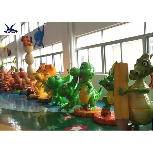 Decorative Life Size Cute Cartoon Lifelike Fiberglass Statues For Amusement Park