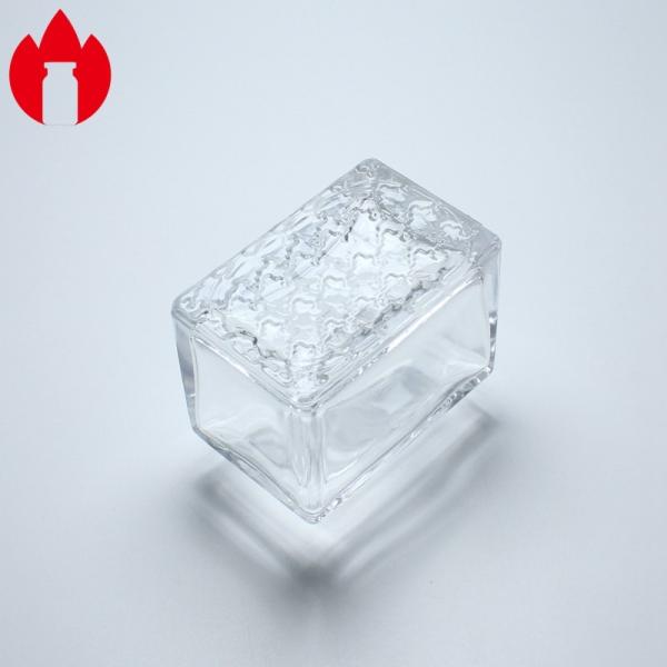 20мл ясная квадратная пробирка духов стеклянная печатая штемпелевать горячего