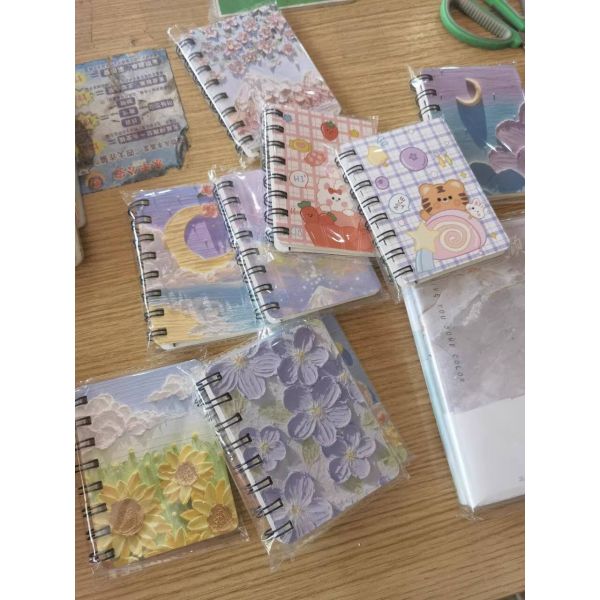 Pocket Notebook Small Notebook Spiral Mini Journal Notepad A7 Diary Writing Subject Memo Book Planner Lined Paper for Travelers