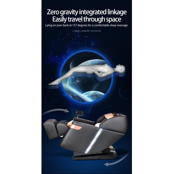 Synthetic Leather Upholstery 4D SL Track Zero Gravity Massage Chair with Shiatsu Rollers