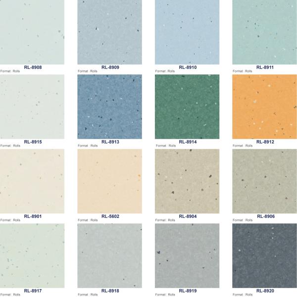 Relle Vinil Piso Homogeneous Vinyl Flooring Fireproof Homogeneous Sheet