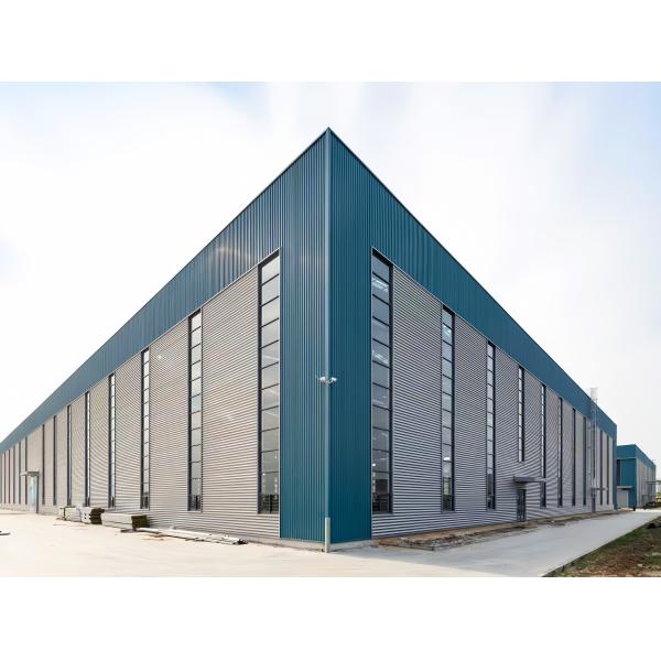 Prefabricated Modern Metal Frame Building Construction For Industrial Warehouses Office House