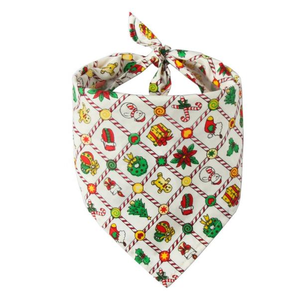 Écharpe matérielle molle de Noël de chien de Bandana d'animal familier