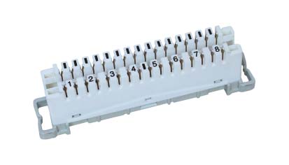 LSA-PLUS series 2/8 krone lsa module for back munt frame