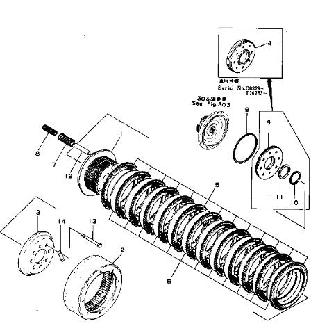 175-22-21281 1752221281 Drum For Komatsu Bulldozer D150 D155 Steering Clutch