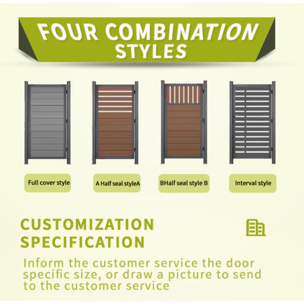 UV-Proof Wood Plastic Composite Fence Board for Porch Railings and Flooring Mounted