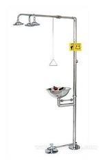 Double / Three Head Steel Lab Casework , Safety Eye Wash Station CE Certificate