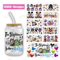 UVDTF Enveloppes de tasse Transfert en gros Transfert Impression étiquette de cristal personnalisé Décorations d'Halloween Dtf Enveloppe de tasse Uv 16 oz