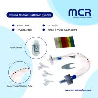Push Switch And Luer Lock Catéter de succión cerrado 72H para niños