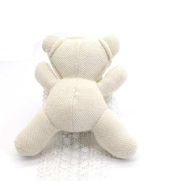 White Cotton Key Chain , Cute Bear Keychain 11.5cm×6.5cm Size