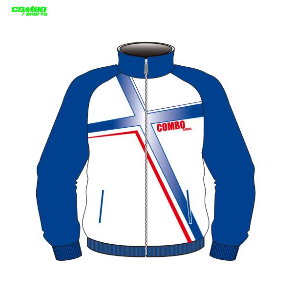 Mens Sublimation 100% Polyester Sports Training Jacket / Tracksuit Casual Use