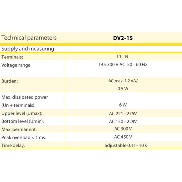 DV2-1S40A Digital LCD Under Voltage Over Voltage Auto Reset Protecter Device