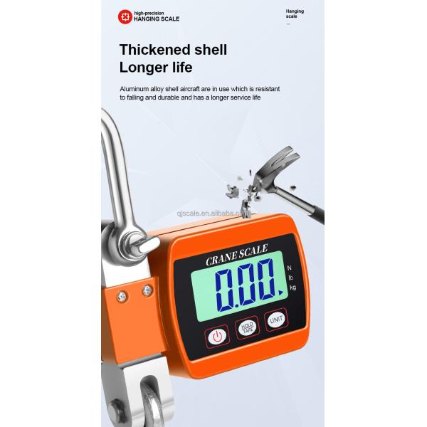 Hanging Scale Digital Electronic 300kg Mini Gram Feature LCD/LED Display Tare Function for Luggage Weighing OEM/ODM