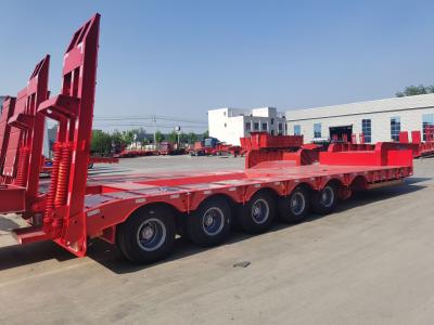 13M 50Tons Loader Heavy Duty  Lowboy Semi Trailer For Transporting Excavator Gooseneck 3 Axles Low bed