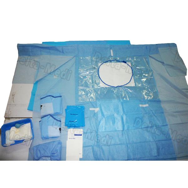 Hospital Abdominal Delivery Disposable Surgical Packs With Clamp High Safety