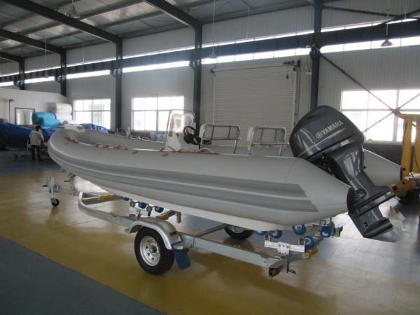 540cm orca Hypalon patrolling  and rescuing   inflatable rib boat  rib540 with  center console more seats