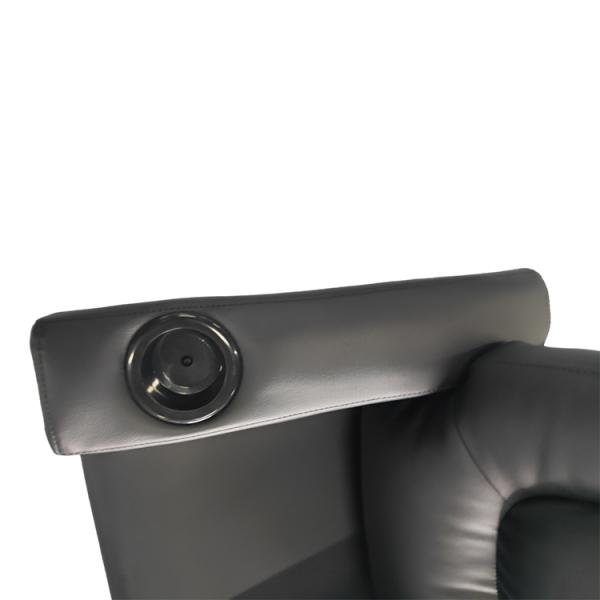 Folding Motorized Home Theater Seating Electric Top Grain Leather Recliner Sofa