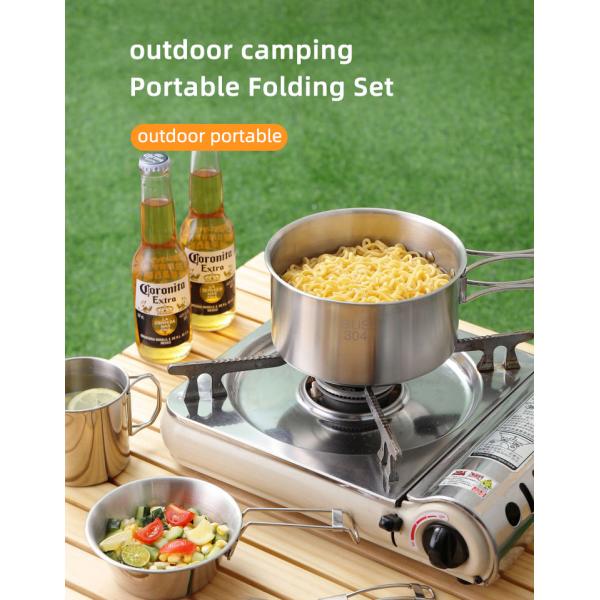 304 Stainless Steel Outdoor Multifunctional Multi Person Camping Picnic Set