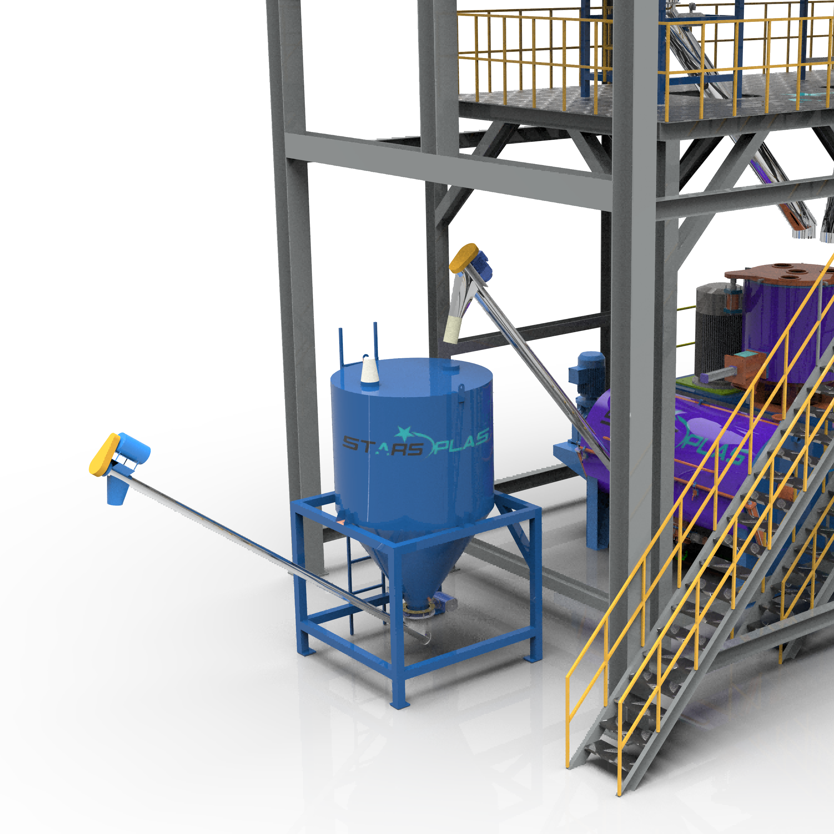 10–18min/batch Industrial Powder Mixer Machine 22kW For Chemical Production