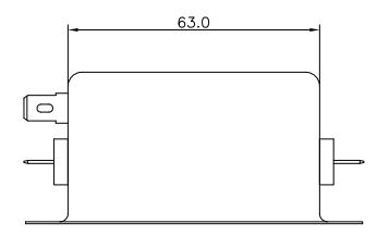 Фильтр силы компакта частоты фильтра EMI 50/60Hz YB21D4-15A-Q низкопроходный