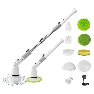 ABS Extendable Electric Cleaning Brush Tile Scrubber Customized