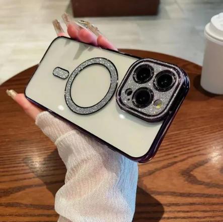 Magnetic Electroplated iPhone Case with Magsafe and Shock Absorption