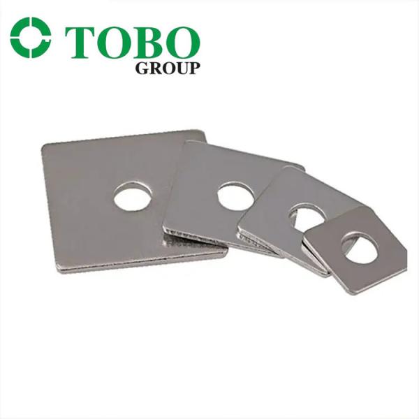 Customized Square Hole Zinc Plated Rectangular Large Lead Metal Flat Washer