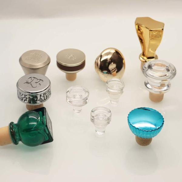 Natural Cork Aluminum Champagne Liquor Bottle Closures ISO9001