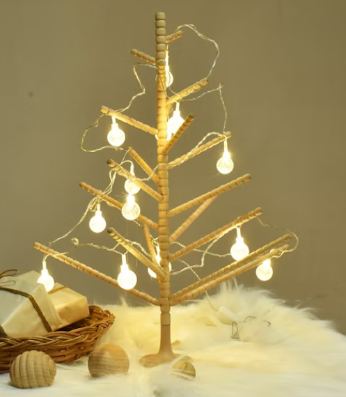 LED de Pascua de la casa de luces decorativas de Navidad Fiesta de interior de la ventana de la cama pantalla de iluminación del árbol