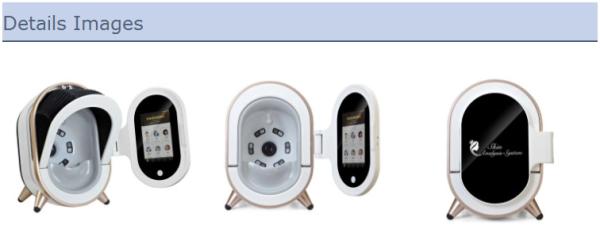 Cosmetic Doctor 3D Face Scanner Magic Mirror Black CE FDA Certification