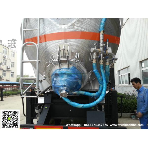 Aluminum Alloy  Wheat Flour Bulk Tanker with Tipping Hydraulic Cylinder (6000USG-10000USG ）whApp:+8615271357675