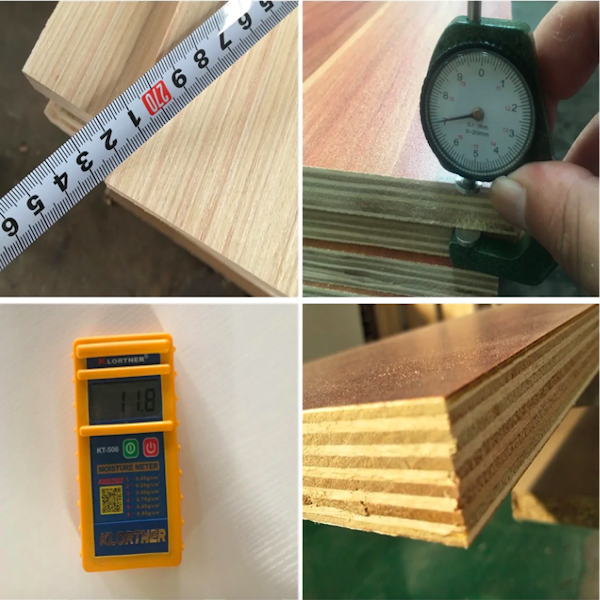 Площадка из матового дерева с формальдегидом мочевины