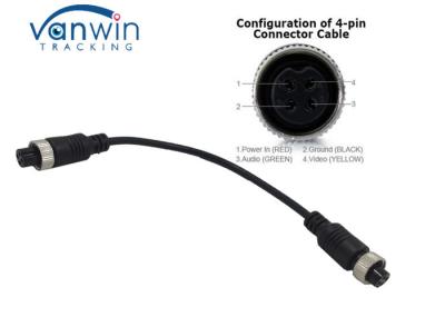 Os acessórios 4 de DVR fixam o tipo fêmea do adaptador/conector da aviação M12 para conectar o monitor com o MDVR