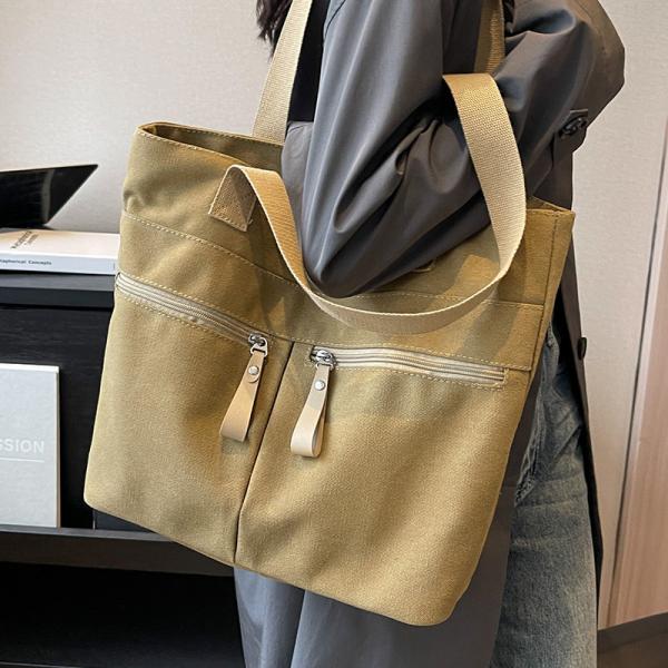 2023 custom wholesale high quality big heavy duty white canvas women bag blank plain cotton canvas tote bag with customi