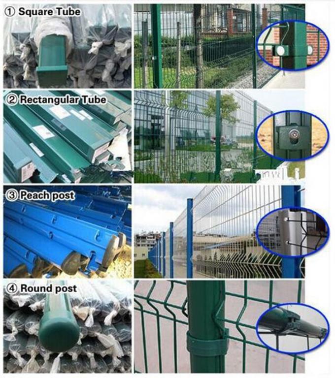 Powder-Coated Modular Design 3D Curved Fence 150x250cm for Garden & Courtyard Protection
