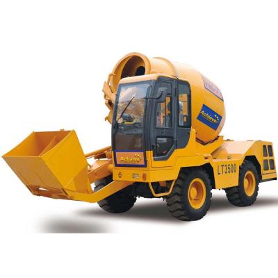 Auto da capacidade do misturador concreto 3.5m3 do móbil do motor diesel que carrega YC4125Z 92kw