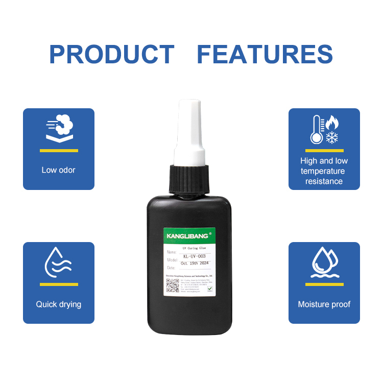 KL-UV-003 Dual Cure UV Adhesive for PCB Protection  UV & Moisture Curing Modified Polyurethane Acrylate Adhesive
