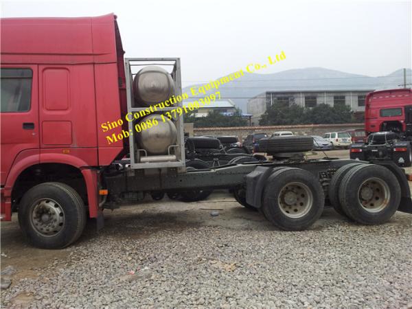 90 vermelhos Ton Euro III 371hp HOWO 6x4 principal - caminhão do motor