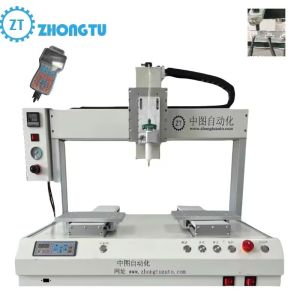 Fully Automatic 3 Axis Glue Dispenser with Repeat Accuracy ±0.02mm and Maximum Speed 500mm/s for Static Elimination within 100V