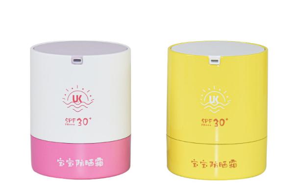 La protection solaire sans air remplaçable de pot tout est l'emballage rechargeable d'innovation de pp 50g