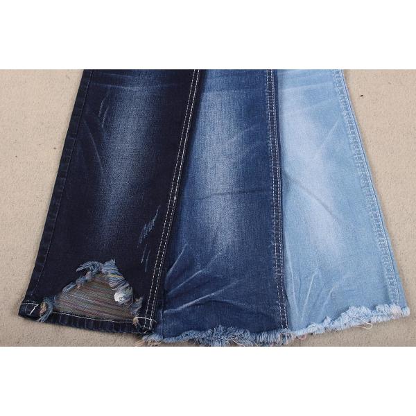 colorful backside cotton slub stretch denim fabrics for lady jeans and hot pants