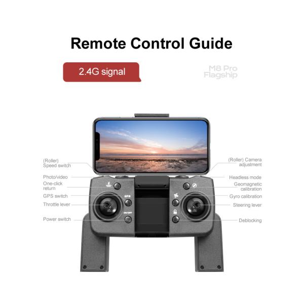 Compacto Fotografia Aérea UAV 200M Drone dobrável de controle remoto