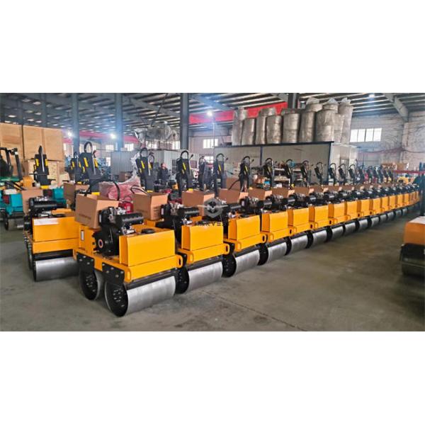 550kg Hydraulic Walk Behind Double Drum Mini vibratory Road Roller