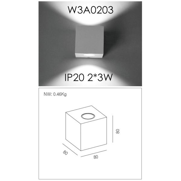 Pure Aluminum Interior Wall Lights High Voltage Energy Saving Indoor LED Lamps