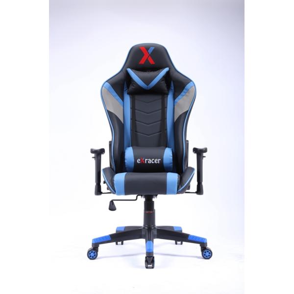 360 Degree Gaming Swivel Chairs Recliner PVC Armrest Sponge SGS
