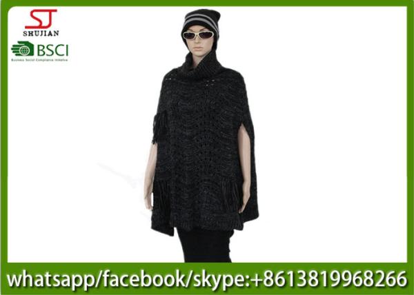 410g 110*110cm 100%Acrylic Knitting Mixed Yarn waistcoat poncho factory  keep warm fashion match clothes